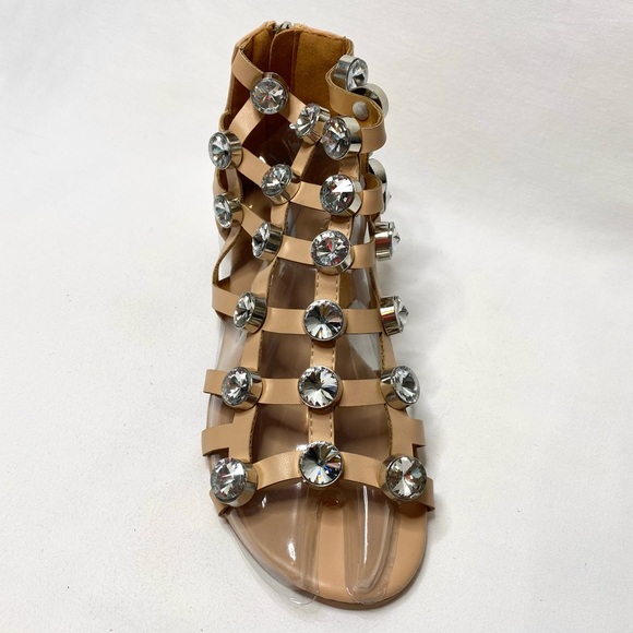 CAPE ROBBIN big gems rhinestone caged sandals ✨ - Picture 9 of 16